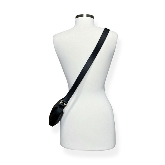 ALLSAINTS Half Moon Leather Crossbody Bag - Black - Picture 5 of 14